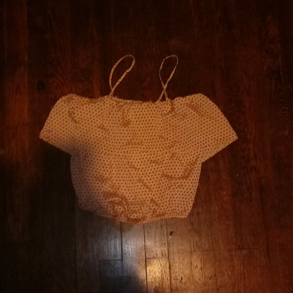 Cropped spaghetti strap
